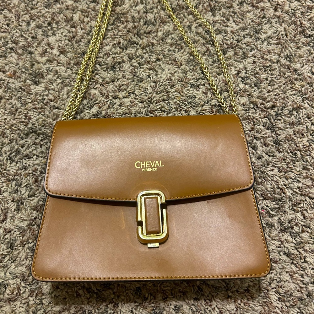 brown leather purse